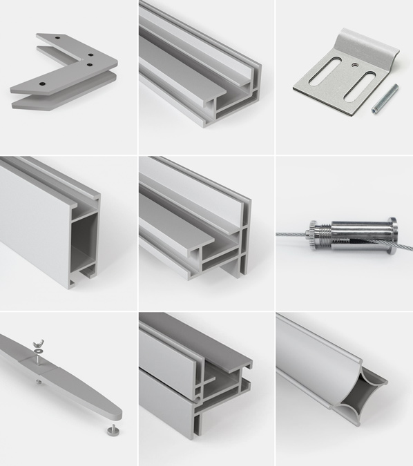 Alu-Spannrahmen-Profile